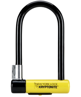 Kryptonite 2154 Candado para bicicletas Negro, Amarillo Candado en U