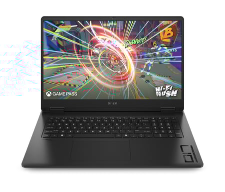 OMEN by HP OMEN 17-db0105nf AMD Ryzen™ 9 8945HS Ordinateur portable 43,9 cm (17.3'') Full HD 16 Go DDR5-SDRAM 512 Go SSD NVIDIA GeForce RTX 4060 Wi-Fi 6 (802.11ax) Windows 11 Home Noir