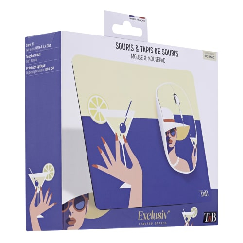 Souris Sans Fil T'nB COCKTAIL EXCLUSIV – Ambidextre, 3 Boutons Programmables - vue 2