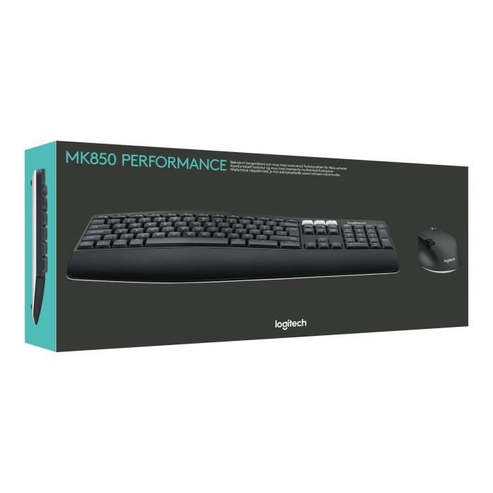 Logitech MK850 Performance Keyboard and Mouse Set - inalámbrico
