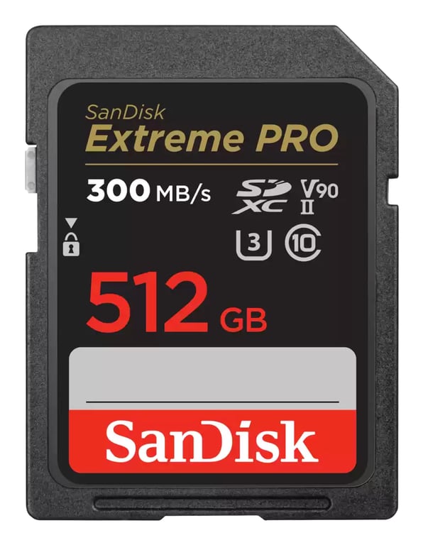 SanDisk Extreme Pro Carte mémoire flash Video Class V90 / UHS II U3 / Class10 / SDXC UHS II