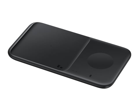 Samsung EP-P4300TBEGEU cargador de dispositivos móviles Auriculares, Smartphone, Smartwatch Negro Carga inalámbrica Carga rápida Interior
