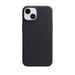 Coque en cuir avec MagSafe pour iPhone 14 Noir