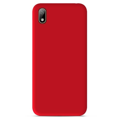 Coque silicone unie Mat Rouge compatible Huawei Y5 2019