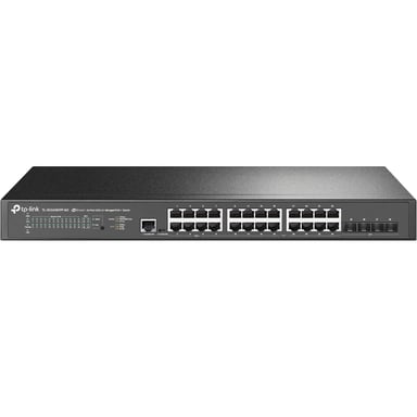 TP-Link JetStream TL-SG3428XPP-M2 commutateur réseau Géré L2+ 2.5G Ethernet (100/1000/2500) Connexion Ethernet, supportant l'alimentation via ce port (PoE) 1U Noir - Neuf