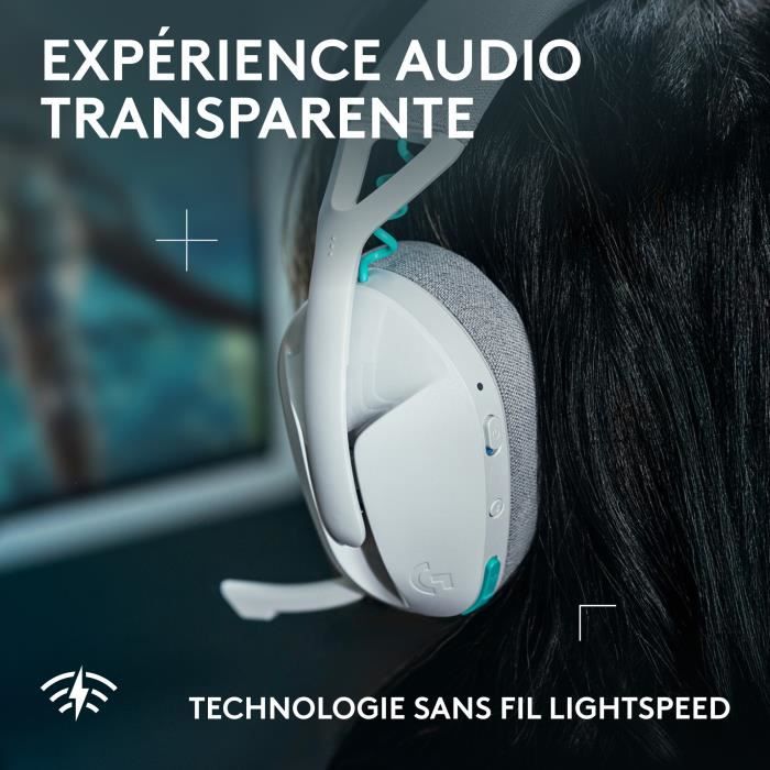 Logitech 981-001569 casque Gaming Blanc - Neuf