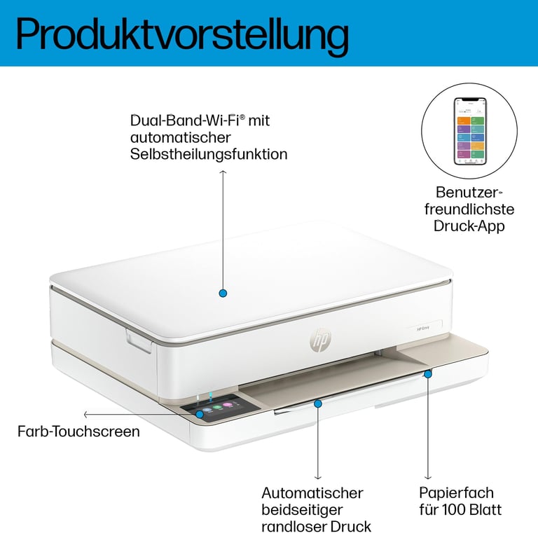 Imprimante Multifonction HP ENVY 6120e Wireless All-in-One, Instant Ink, Impression Photo - Excellent état
