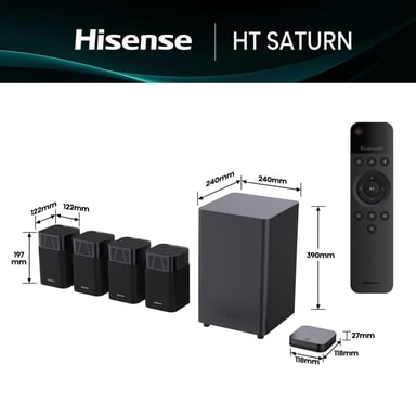 Hisense HT Saturn Negro 4.1.2 canales 720 W