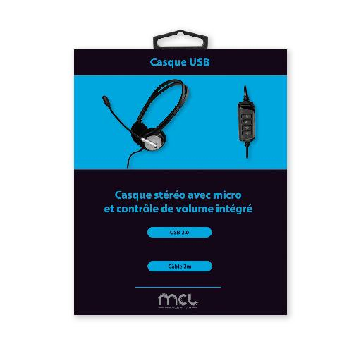 MCL CSQ /USB écouteurcasque Avec fil Arceau BureauCentre d'appels USB Type A Neuf - vue 3
