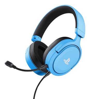 Trust GXT 498B Forta Casque Avec fil Arceau Jouer Bleu