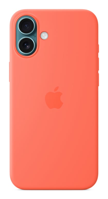 Apple Silicone Case with MagSafe Tangerine Apple iPhone 16 Plus - vue 3