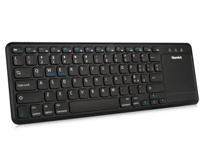 Hamlet XKK400ITA clavier TV RF sans fil QWERTY Italien Noir