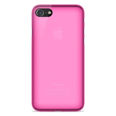 Coque silicone unie compatible Givré Rose Apple iPhone SE 2020