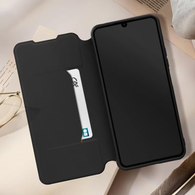 Xfm Funda con cierre para Redmi 13C y Poco M6 Made Card Case Negro