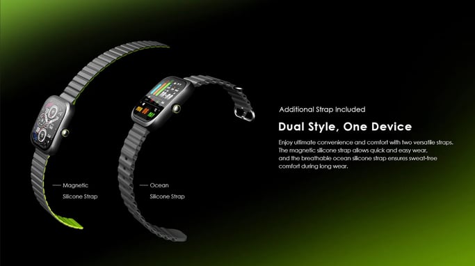 Montre Connectée oraimo Watch Nova N : Écran AMOLED 2,04?, Autonomie 11 Jours et Appels HD Sans Fil