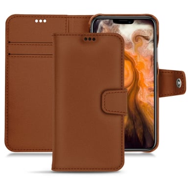 Housse cuir Apple iPhone 11 Pro Max -  - Marron - Simili cuir