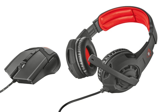 Trust GXT 784 Casque Avec fil Arceau Jouer Noir, Rouge