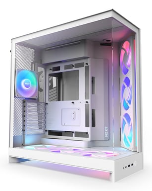 NZXT H9 Flow RGB+ Midi Tower Blanc