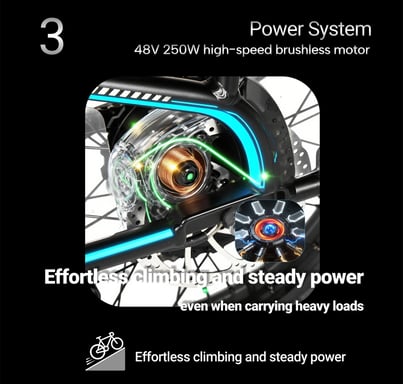 Vélo cargo électrique PIXAR Plus7 Longtail 20 pouces, 500 W, batterie 48 V 10 Ah