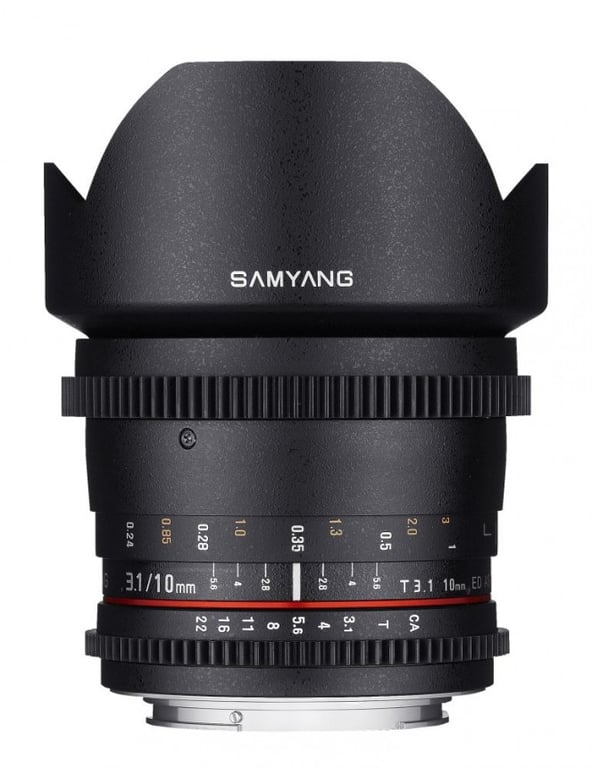 Objectif Samyang 10mm T3.1 ED AS NCS CS VDSLR – Ultra Large, Monture Nikon F - vue 2
