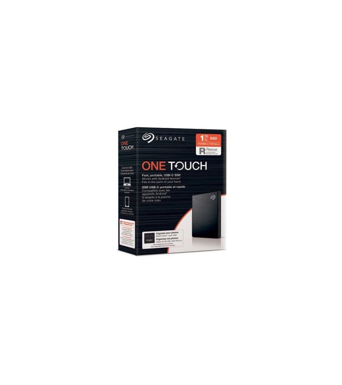 Seagate One Touch STKG1000400 lecteur à circuits intégrés externe 1000 Go Noir