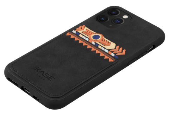 Bohemia Slim Case avec fente pour carte de crédit pour Apple iPhone 11 Pro, Noir olive