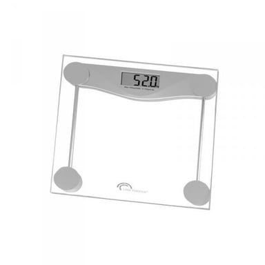 LITTLE BALANCE 8193 SB2 Electronic, Báscula electrónica, Plataforma de vidrio templado transparente, 160 kg / 100 g, Transparente