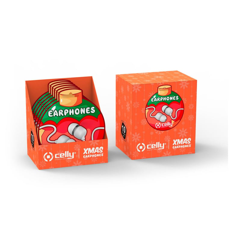 Celly XMASEARBALLWH écouteurcasque Avec fil Ecouteurs AppelsMusique Neuf - vue 3
