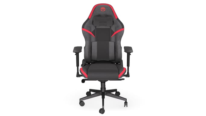 ENDORFY Scrim RD Butaca para jugar Asiento de malla Negro, Rojo