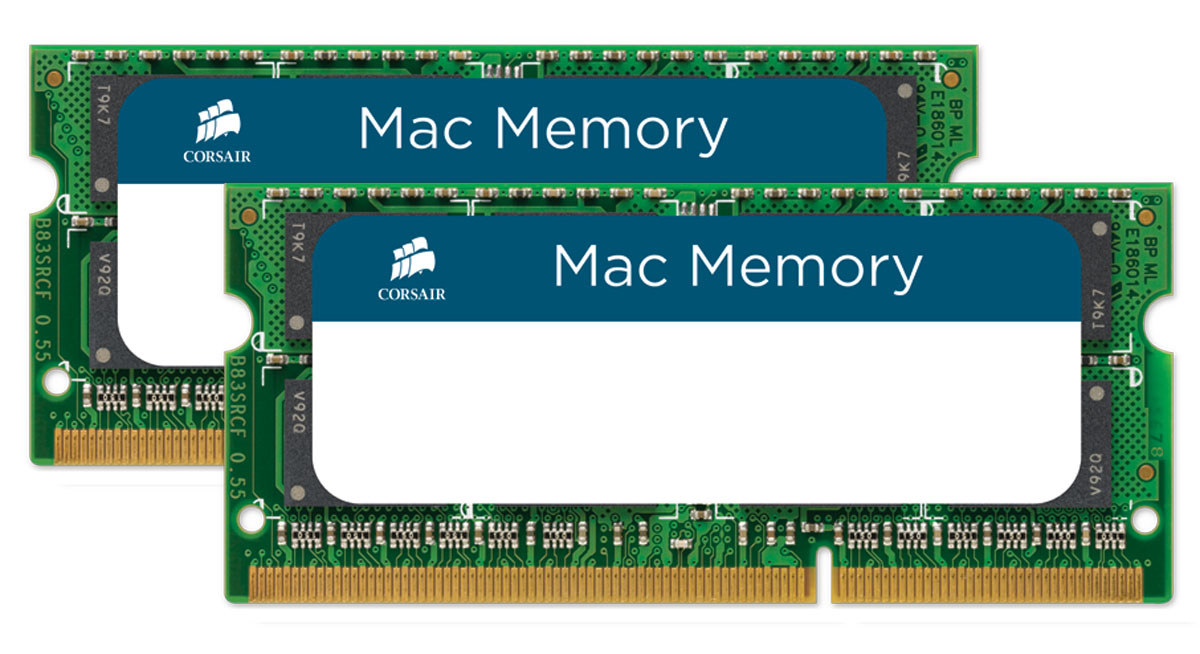 Corsair Mac Memory SO DIMM 8 Go 2x 4 Go DDR3 1066 MHz CL7 - vue 2