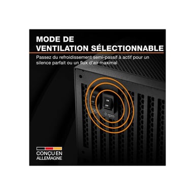 Alimentation ATX be quiet! Dark Power 14 850W ATX 3.1 Modulaire 80 PLUS Titanium Noir