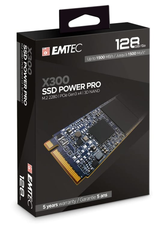 Emtec X300 .2 PCI Express 3.0 NVMe 3D NAND Neuf - vue 2