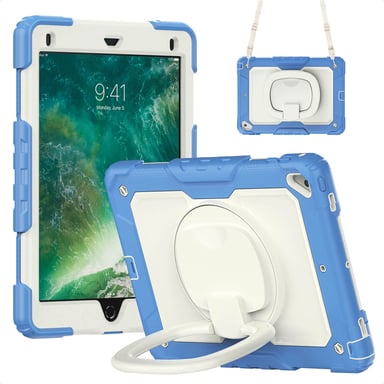 imoshion Coque tablette kidsproof Rugged pour Apple iPad 6 (2018) 9.7 pouces / iPad 5 (2017) 9.7 pouces / Air 2 (2014)/Air 1 (2013) - Bleu