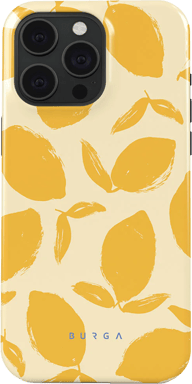 Burga Funda para iPhone 15 Pro Max Tough A prueba de golpes modelo Lemon Tart Amarillo