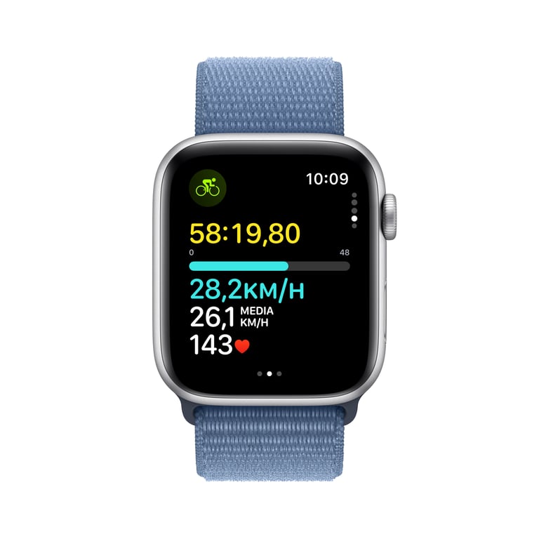 Apple Watch SE OLED 44 mm Numérique 368 x 448 pixels Écran tactile 4G Argent Wifi GPS (satellite), argent