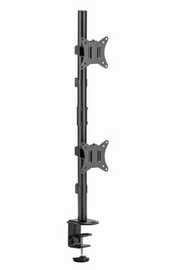 Gembird MA-D2-02 Support de bureau vertical réglable pour 2 écrans, 17``-32``, 9 kg