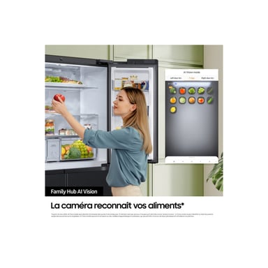 Réfrigérateur multiportes Samsung RF65DG9H0ESR Family Hub 636 L AI Vision Inox anti-trace