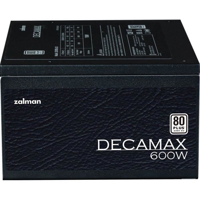 Alimentation PC ZALMAN DecaMax 80+ Non modulaire Ventilateur 120mm - vue 3