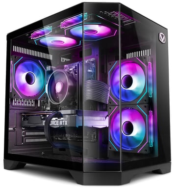 Vibox PC Gamer - Ryzen 5 5500, RTX 5060, 16 GB RAM, 1 TB SSD, Windows 11, WiFi 6 + Bluetooth 5.4, Negro