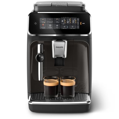 Philips Série 3300 SilentBrew Noir / Gris perle EP3324/40 Machine expresso broyeur, 5 boissons, mousseur lait