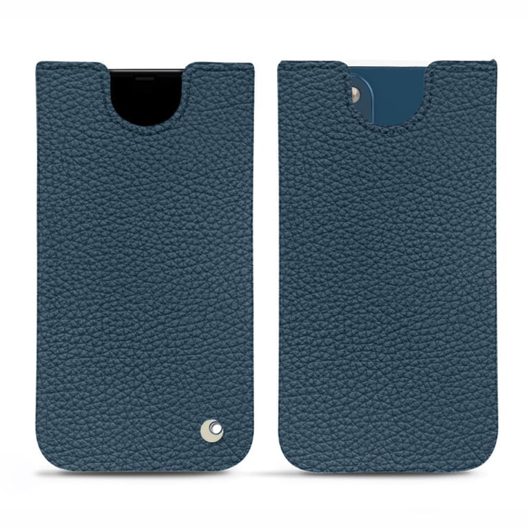 Pochette cuir Apple iPhone 14 Plus - Pochette - Indigo ( Pantone #1f4565 )  - NOREVE - Noreve St Tropez