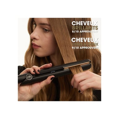 Plancha GHD Original Styler 185°C placas de cerámica flotantes Negro/oro