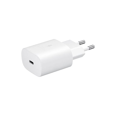 Chargeur Secteur pour Smartphone Universel USB-C 15W Charge Rapide 2A Blanc