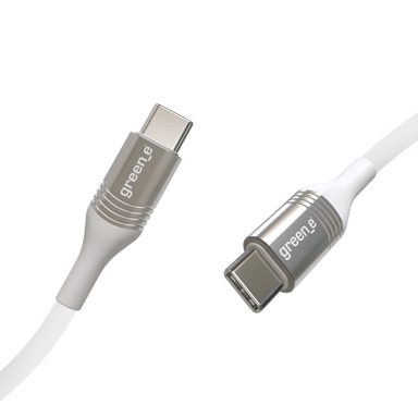 GREEN E - Cable Ecoconçu USB-C vers USB-C - 1,20 m - BLANC