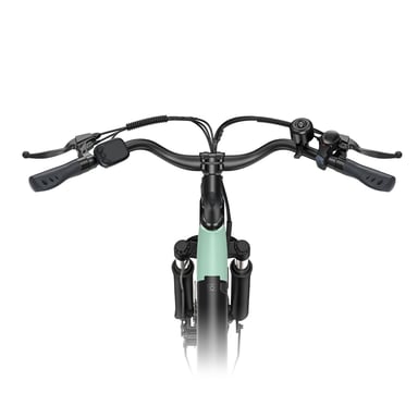 Bicicleta Eléctrica HillMilES MileCity 1 - Motor 250W Batería 36V13Ah Neumáticos 26 Pulgadas Frenos de Disco Mecánicos - Verde
