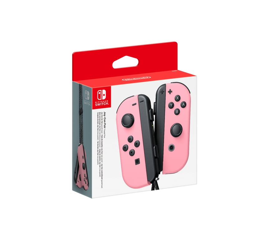 Coppia di controller Joy-Con rosa pastello per Nintendo Switch - nuovo