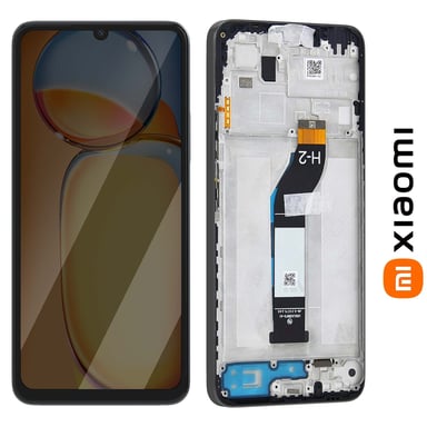 Écran Complet Original Redmi 13C 4G / Poco C65 LCD avec Tactile et Châssis Noir