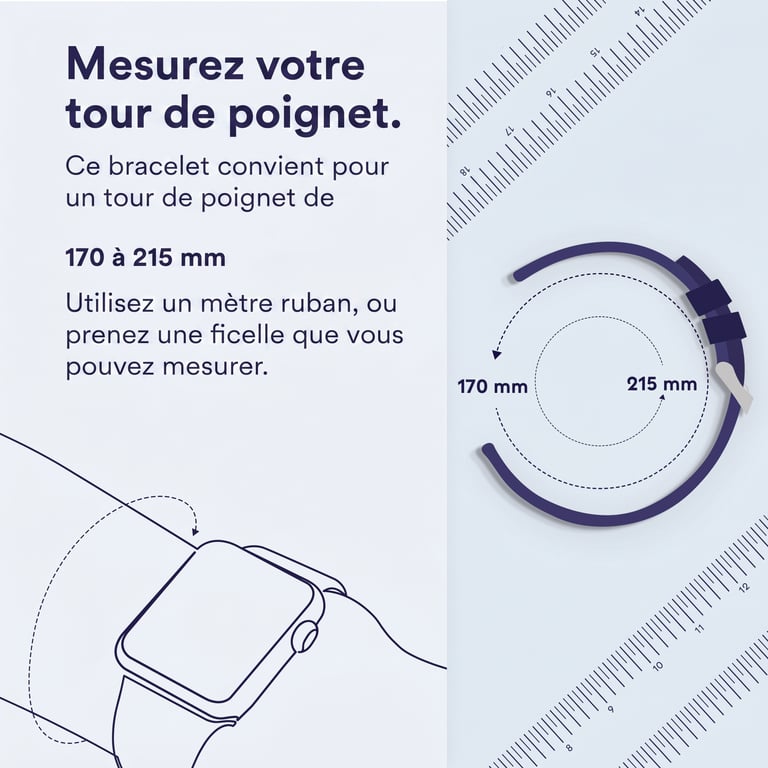 Bracelet sport 22mm en silicone - vue 6