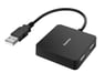 Hama 00300081 hub & concentrateur USB 2.0 Type-A 480 Mbit/s Noir