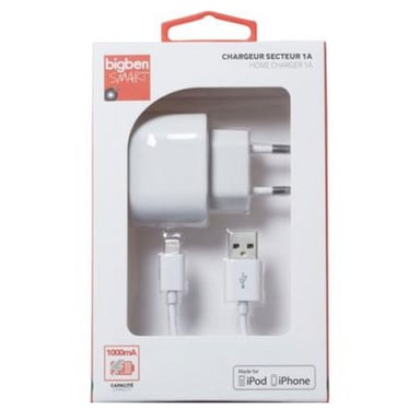 Caricabatterie da rete 1A con connessione Lightning